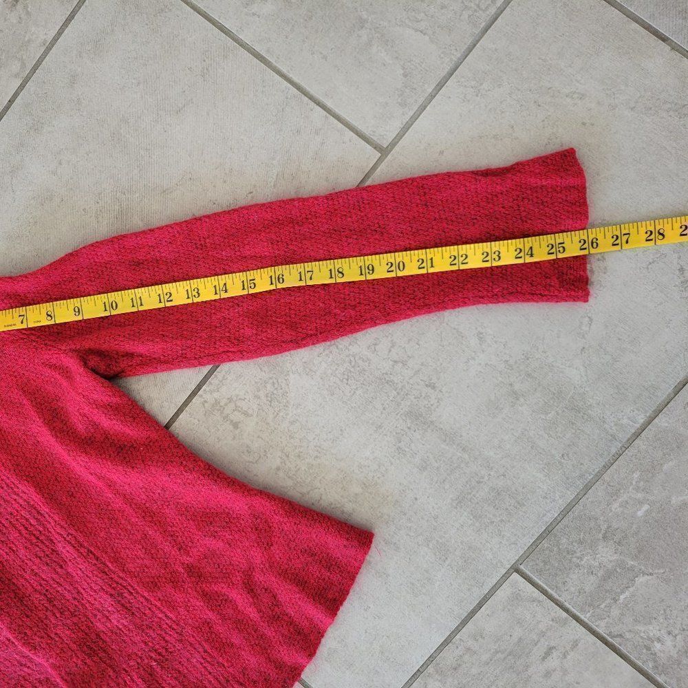 Eileen Fisher Raspberry Drape Front Cardigan Size… - image 8